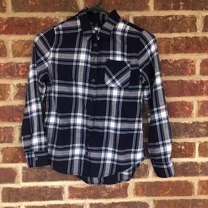 Justice Button Up Shirt Size 12 Needs Button Sewn